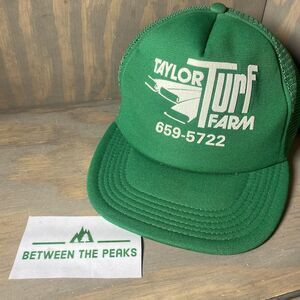 Headliner By Vernon SnapBack Mesh Trucker Hat Green Taylor Turf Farm